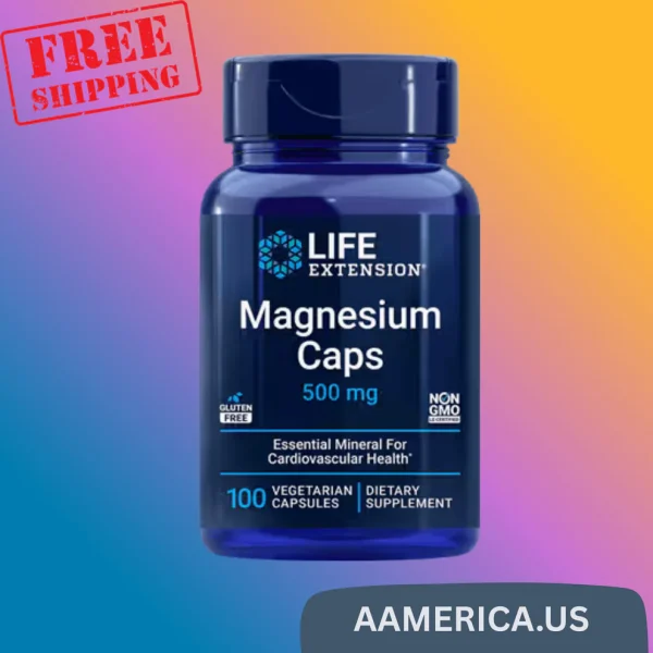 Magnesium Caps 500 mg – Triple-Form Support for Heart, Bone & Brain Health