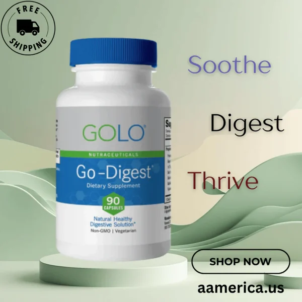 GOLO Go Digest – Plant Based Digestive Support | Enzymes Probiotic & Botanicals